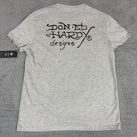 Don Ed Hardy Designs New York City Big Skull T-Shirt Rhinestone Men's Size M - Picture 2 of 10